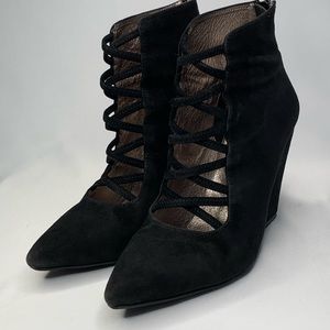 Jeffrey Campbell Julio Black Suede Bootie